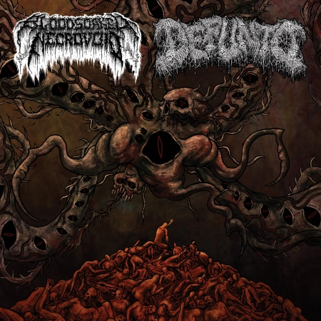 Bloodsoaked Necrovoid / Defunto - Split 7" LP